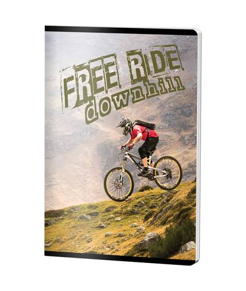Caiet Dictando A5 Pigna color coperta plastic 48file 70gr FREE RIDE